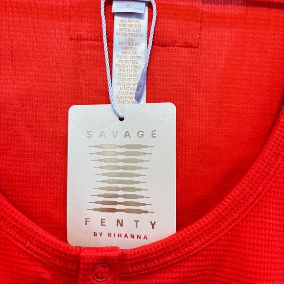 SAVAGE FENTY by Rihanna red loungewear/pajama set - Picture 8 of 16